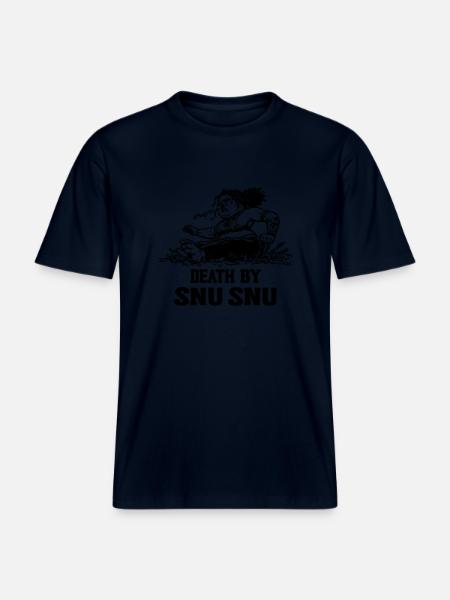 Big and Powerful: Death by Snu Snu -  RELAXED FIT Unisex Organic T-Shirt - french navy