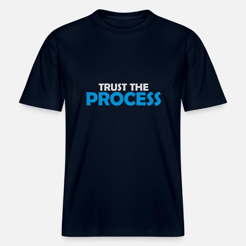 faire confiance au processus Devis -  T-shirt unisexe RELAXED FIT en coton bio - marine