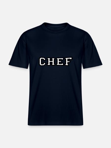 Chef -  RELAXED FIT Unisex Organic T-Shirt - french navy