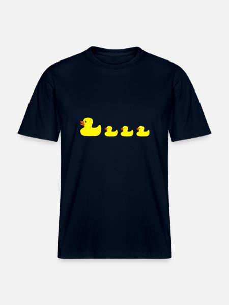 Duck - RELAXED FIT Unisex Organic T-Shirt - french navy