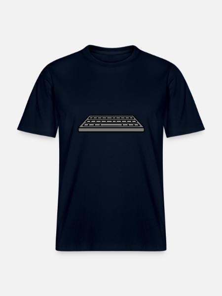 Keyboard Input Computer Design -  RELAXED FIT Unisex Organic T-Shirt - french navy