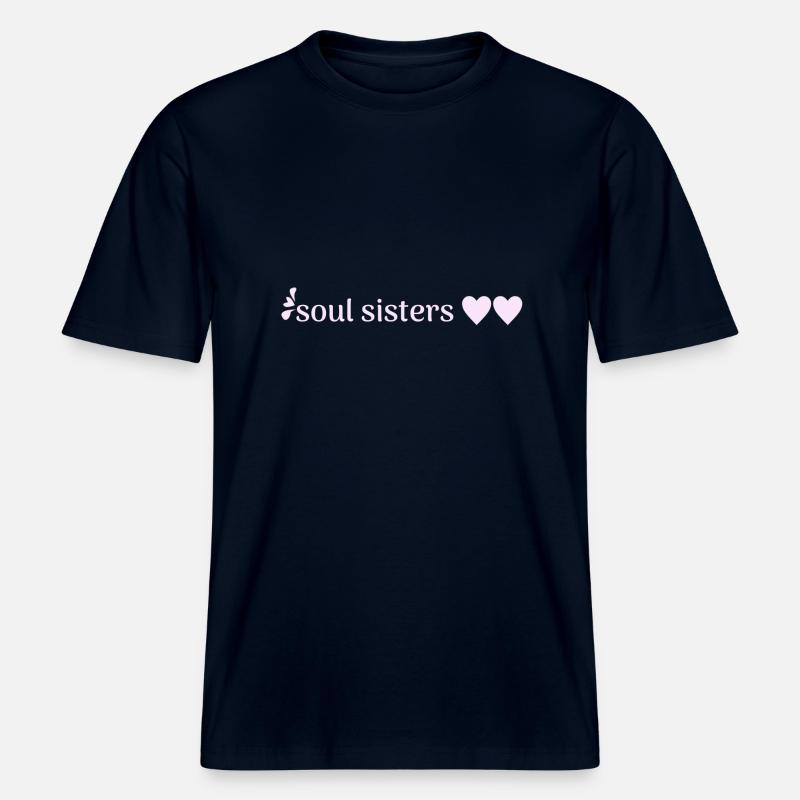 Âmes sœurs - T-shirt unisexe RELAXED FIT en coton bio - marine
