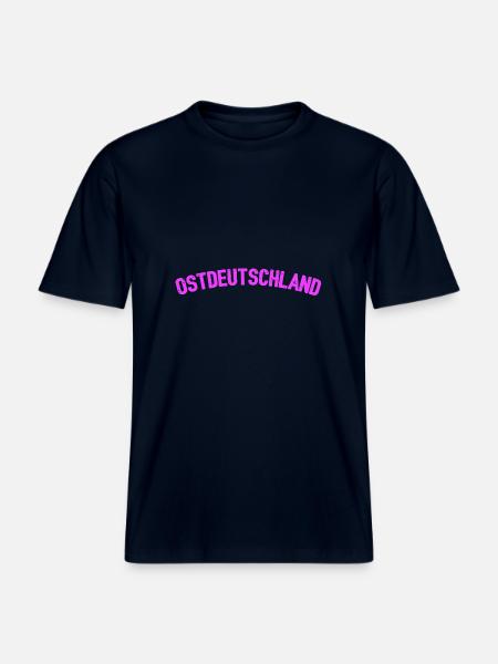 schluebber ost - RELAXED FIT Unisex Organic T-Shirt - Navy