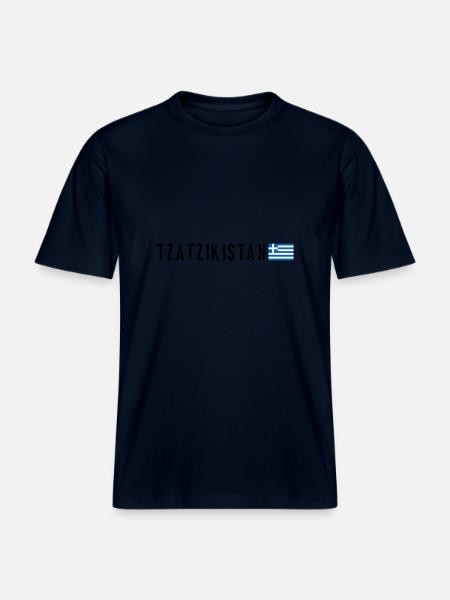 TZATZIKISTAN -  RELAXED FIT Unisex Organic T-Shirt - Navy