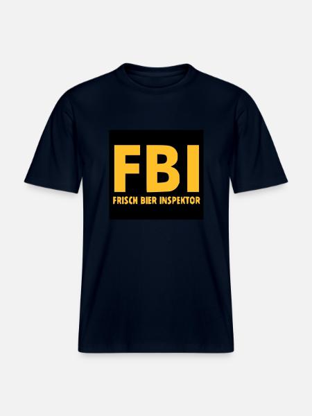 FBI - RELAXED FIT Unisex Organic T-Shirt - Navy
