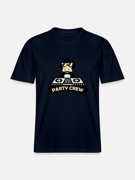 duck party crew -  RELAXED FIT Unisex Organic T-Shirt - Navy