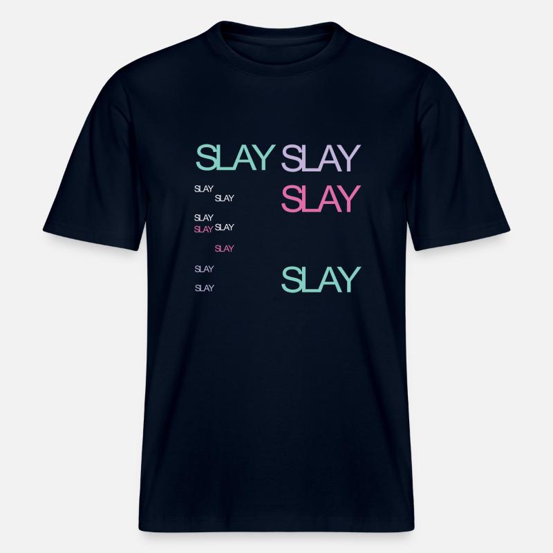 égorger -  T-shirt unisexe RELAXED FIT en coton bio - marine