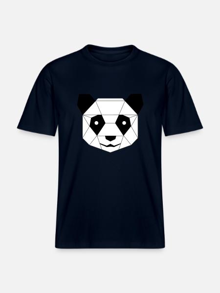 Panda und Pinguin -  RELAXED FIT Unisex Organic T-Shirt - Navy