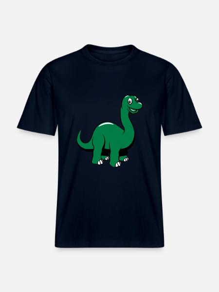 Dinosaur dinosaur funny sød - Økologisk unisex T-shirt RELAXED FIT - navy