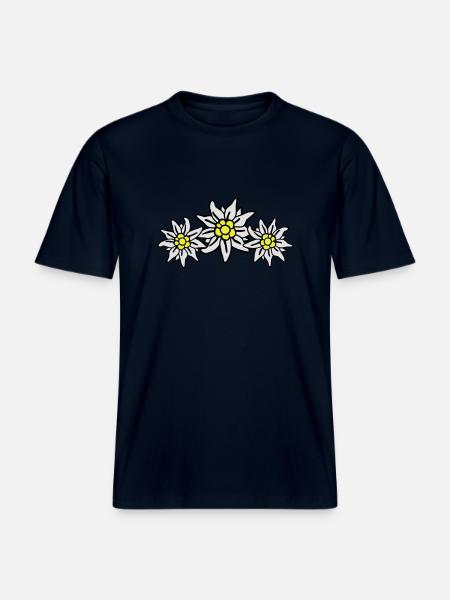 edelweiss -  RELAXED FIT Unisex Organic T-Shirt - french navy