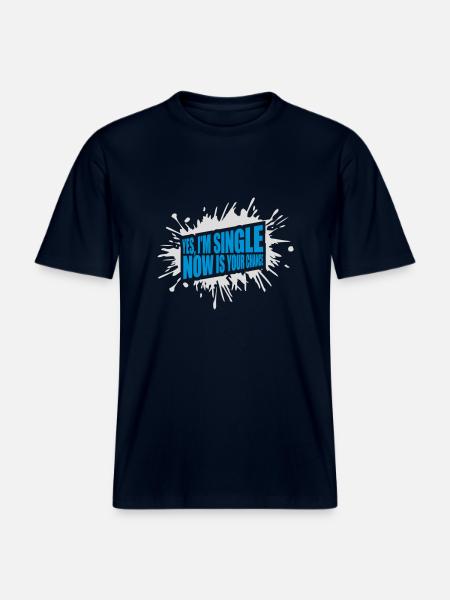 single now your chance -  RELAXED FIT Unisex Organic T-Shirt - french navy