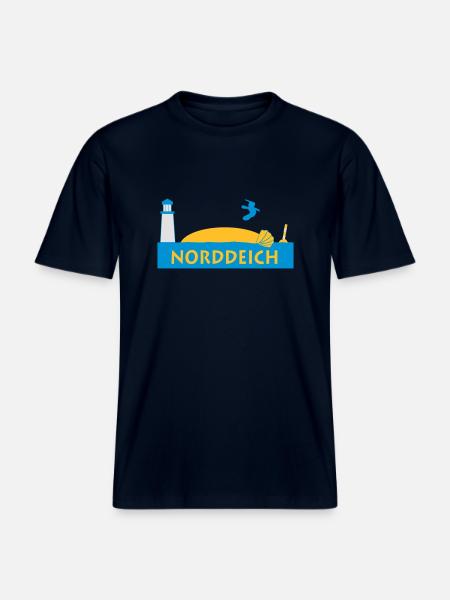 norddeich - RELAXED FIT Unisex Organic T-Shirt - Navy