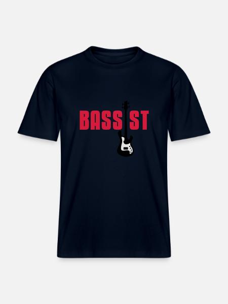 bassist -  RELAXED FIT Unisex Organic T-Shirt - Navy