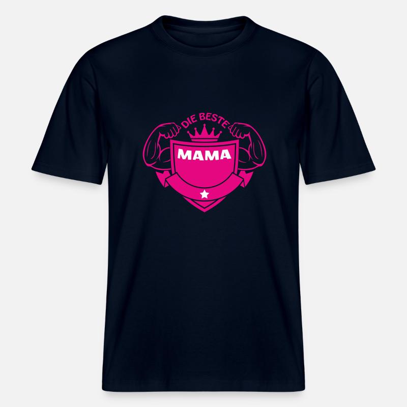 DIE BESTE MAMA -  T-shirt unisexe RELAXED FIT en coton bio - marine