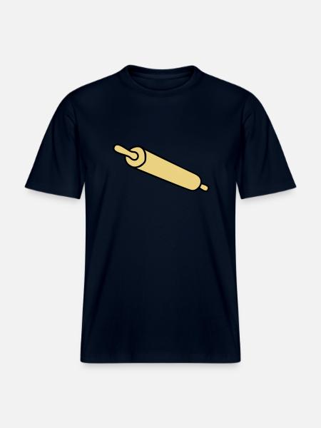 rolling_pin -  RELAXED FIT Unisex Organic T-Shirt - french navy