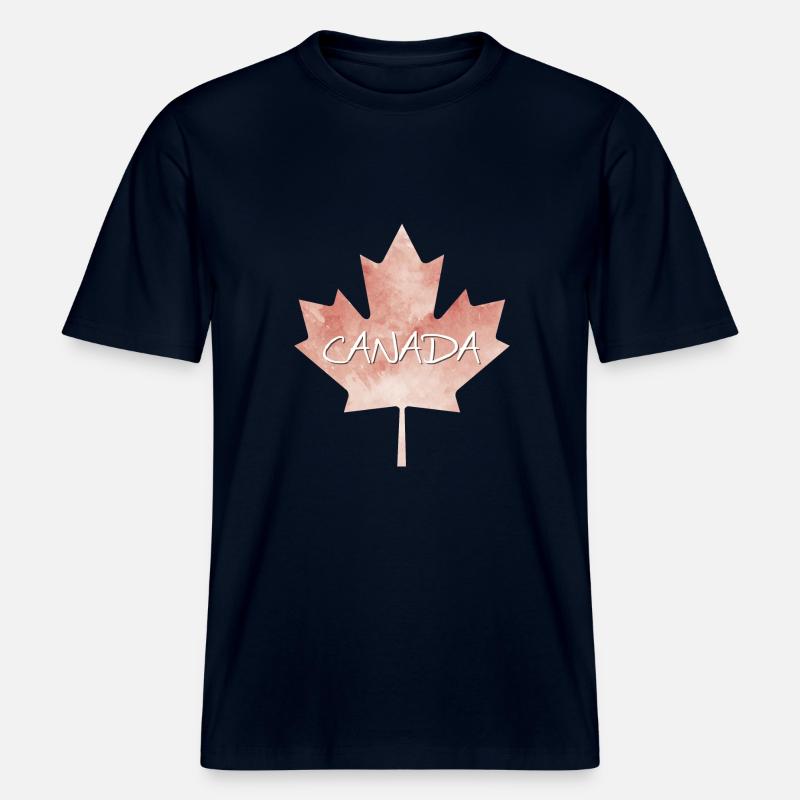 Maple Leaf Canada - Canada -  T-shirt unisexe RELAXED FIT en coton bio - marine