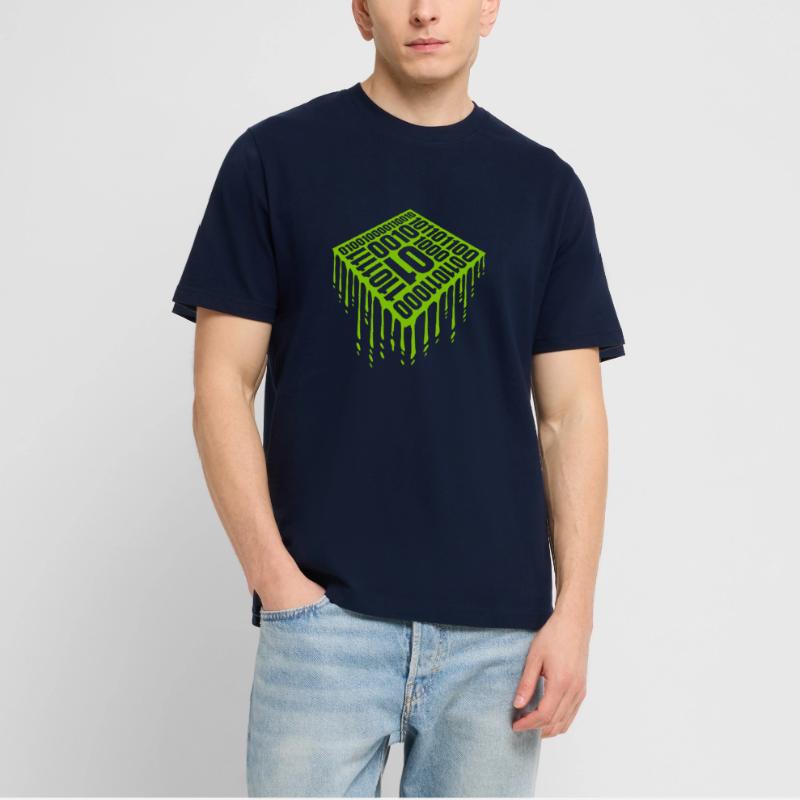 Binary Code Program Language  RELAXED FIT Unisex Organic T-Shirt