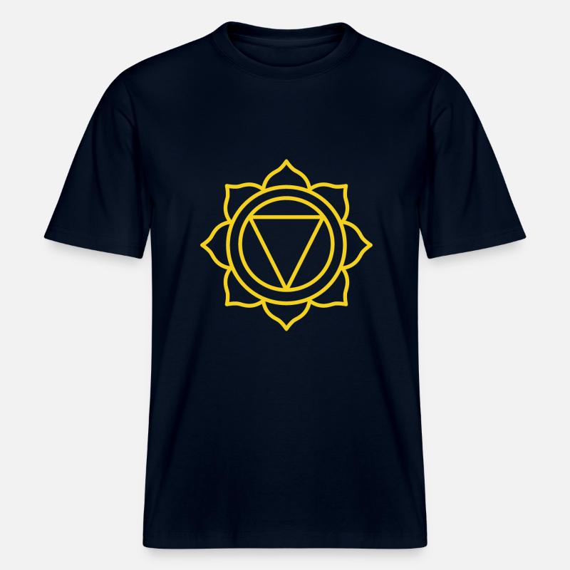 ERFOLG- | 3. Manipura oder Sonnenchakra -  RELAXED FIT Unisex Organic T-Shirt - Navy
