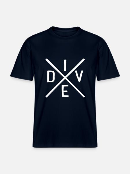 dive -  RELAXED FIT Unisex Organic T-Shirt - french navy