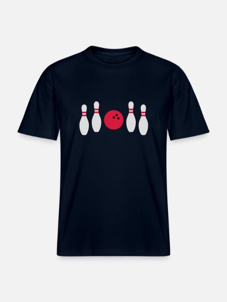 In between not hit bowling - RELAXED FIT Unisex Organic T-Shirt - french navy