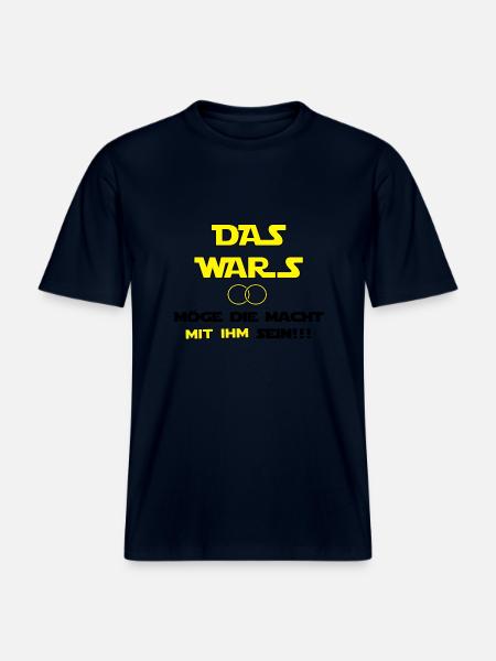 Das Wars -  RELAXED FIT Unisex Organic T-Shirt - Navy