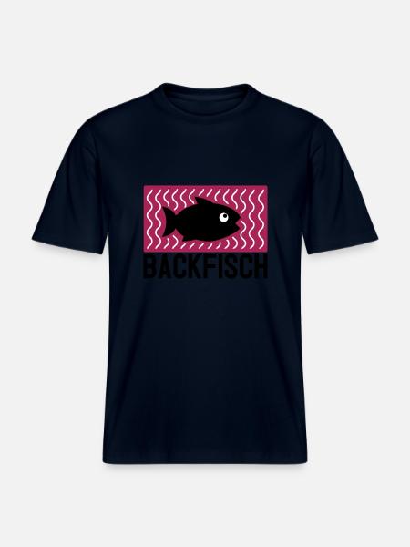 Backfisch -  RELAXED FIT Unisex Organic T-Shirt - Navy