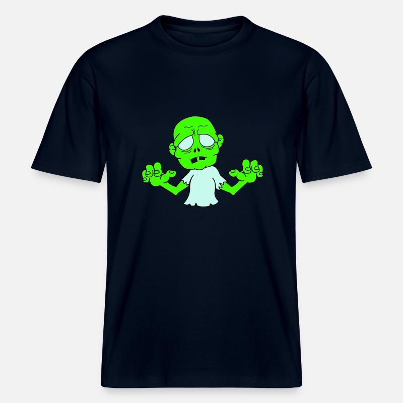 Zombie -  RELAXED FIT Unisex Organic T-Shirt - Navy
