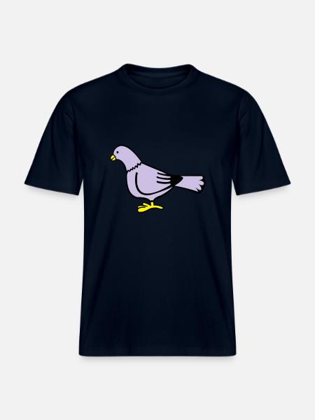 taube - T-shirt unisexe RELAXED FIT en coton bio - marine