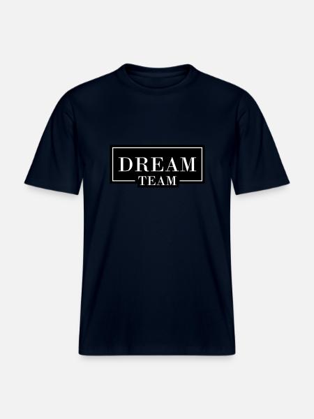 Dream Team - RELAXED FIT Unisex Organic T-Shirt - Navy