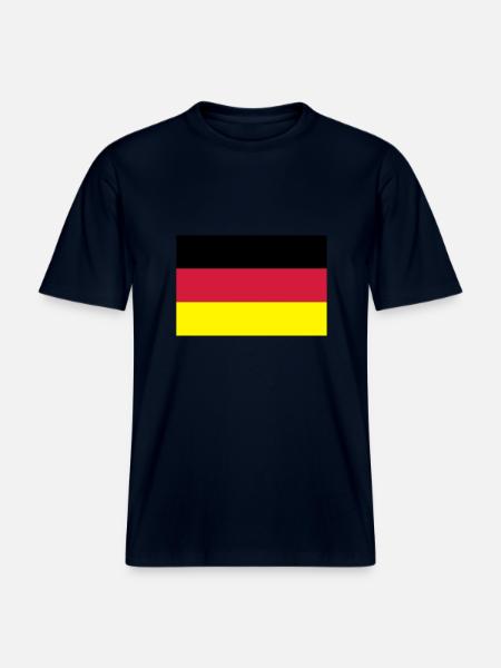 germany_flag_f3 - RELAXED FIT Unisex Organic T-Shirt - french navy