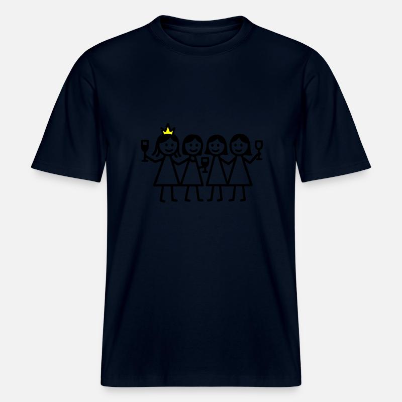 Anniversaire de poule -  T-shirt unisexe RELAXED FIT en coton bio - marine