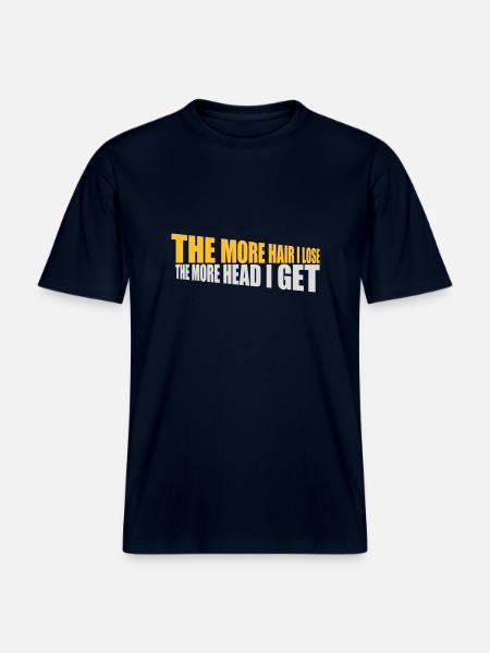 I get more head -  RELAXED FIT Unisex Organic T-Shirt - french navy