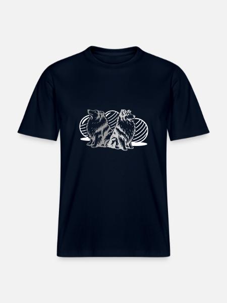 Driftball (3 colours) -  RELAXED FIT Unisex Organic T-Shirt - french navy
