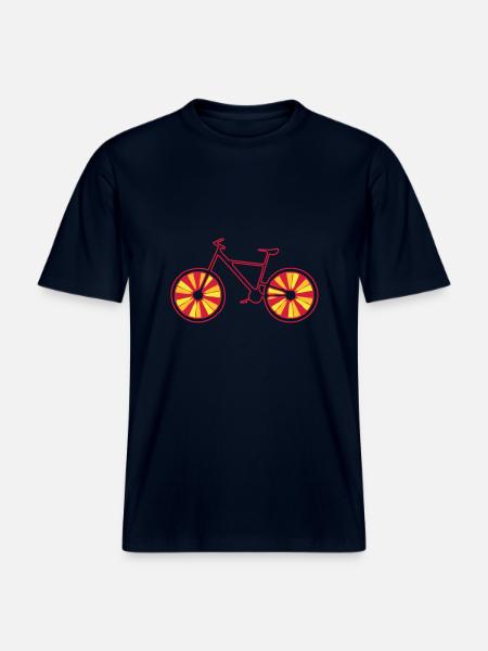 Bicycle -  RELAXED FIT Unisex Organic T-Shirt - french navy
