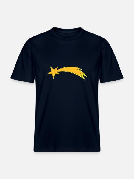 christmas star - RELAXED FIT Unisex Organic T-Shirt - Navy