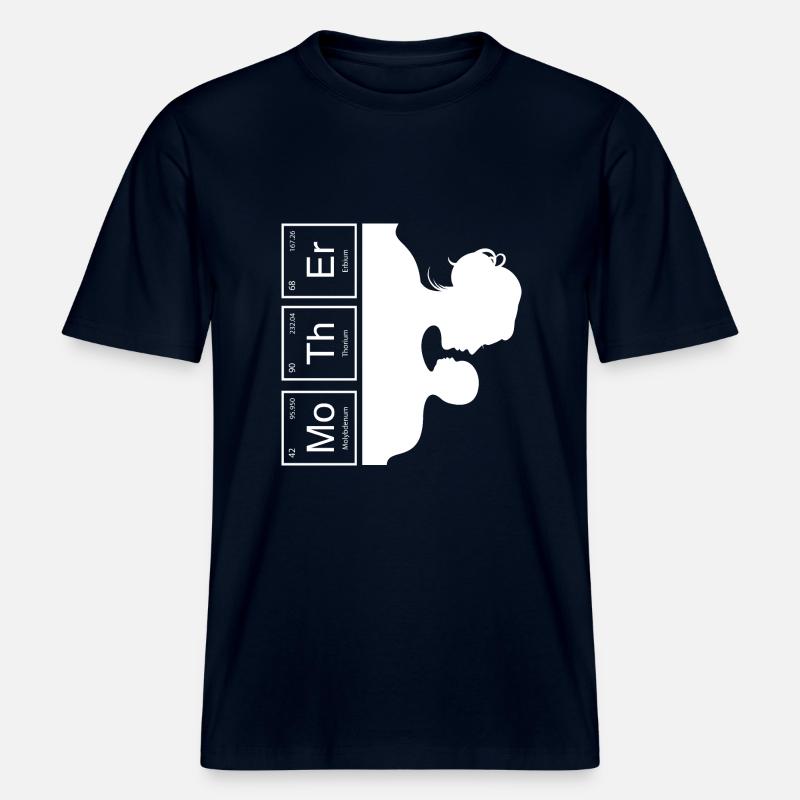 Mutter Periodensystem - RELAXED FIT Unisex Organic T-Shirt - Navy