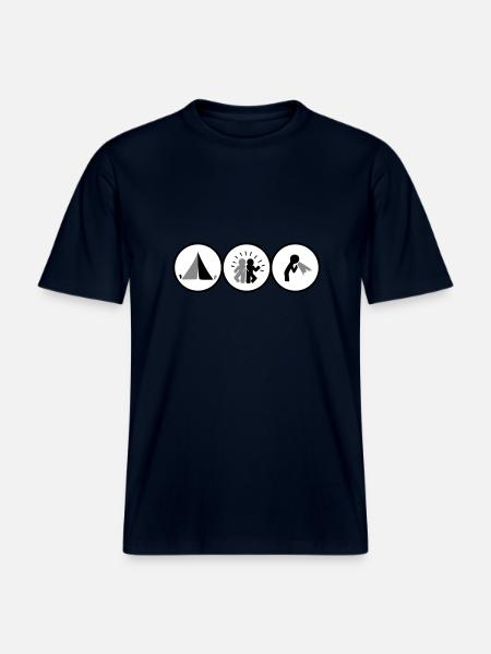 Festival -  RELAXED FIT Unisex Organic T-Shirt - french navy