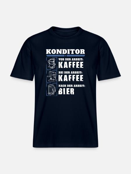 Mon quotidien de pâtissier -  T-shirt unisexe RELAXED FIT en coton bio - marine