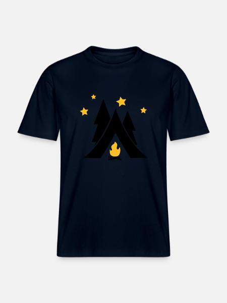 Zelt - RELAXED FIT Unisex Organic T-Shirt - Navy