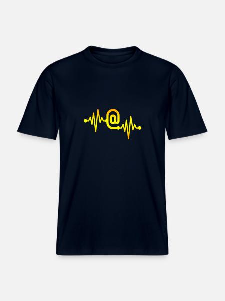 Social media - RELAXED FIT Unisex Organic T-Shirt - french navy