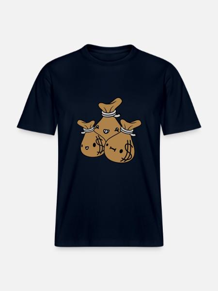 Geldsäcke Freunde Team Crew -  RELAXED FIT Unisex Organic T-Shirt - Navy