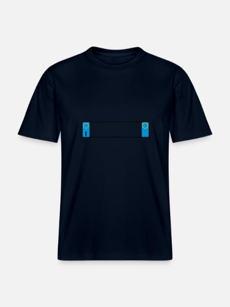Italien Platte_g1 - RELAXED FIT Unisex Organic T-Shirt - Navy