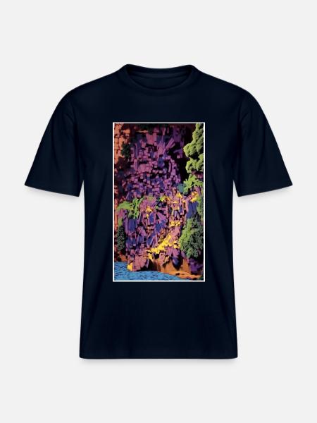 1990 Coast - RELAXED FIT Unisex Organic T-Shirt - Navy