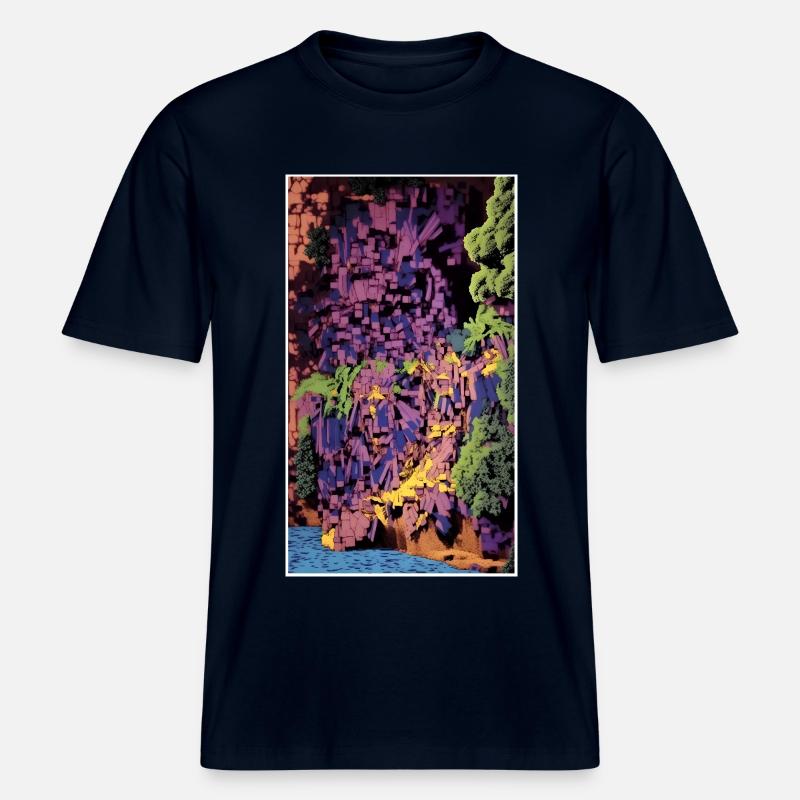 1990 Coast -  RELAXED FIT Unisex Organic T-Shirt - Navy