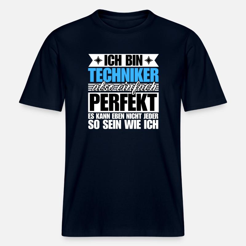 Perfekter Techniker -  RELAXED FIT Unisex Organic T-Shirt - Navy