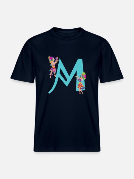 carnaval m - T-shirt unisexe RELAXED FIT en coton bio - marine