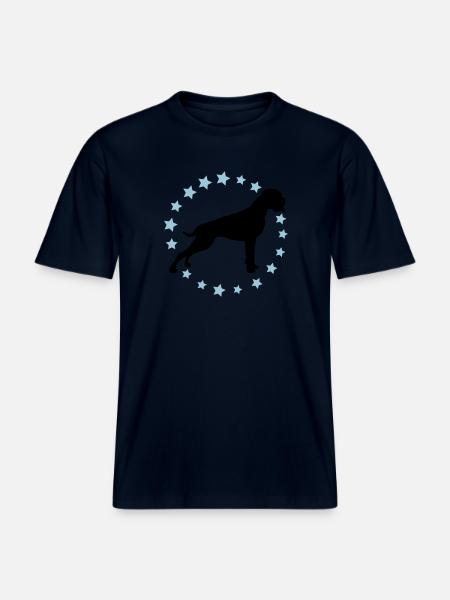 Boxer Sternenkreis 2 farb -  RELAXED FIT Unisex Organic T-Shirt - Navy