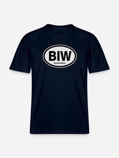 BIW Bischofswerda - RELAXED FIT Unisex Organic T-Shirt - Navy