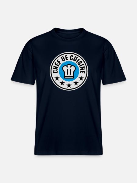 Chef de Cuisine -  RELAXED FIT Unisex Organic T-Shirt - Navy