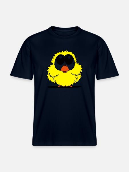 oiseau -  T-shirt unisexe RELAXED FIT en coton bio - marine